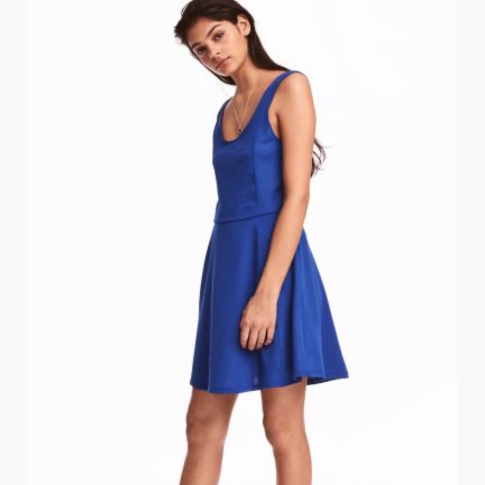 H&M royal blue dress size 6 never worn